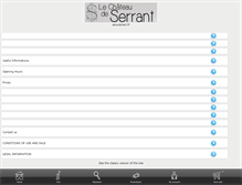 Tablet Screenshot of chateau-serrant.net